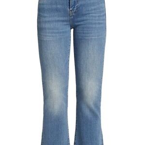 FRAME Le Crop Mini Boot-Cut Jeans in Wavey